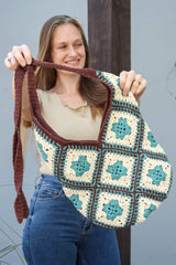 Crochet Kit - Tie Strap Granny Square Bag image 3 thumbnail