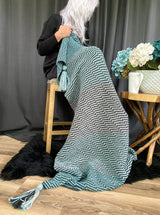 Knit Kit - The Knit Mosaic Throw image 3 thumbnail