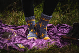 blue knit socks thumbnail