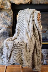 Knit Kit - Grand Cables Throw image 3 thumbnail
