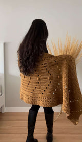 Crochet Kit - Dieppe Blanket Wrap image 3 thumbnail