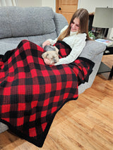 Crochet Kit - C2C Buffalo Plaid Blanket image 3 thumbnail