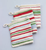 Knit Striped Dishcloths - Version 2 image 2 thumbnail