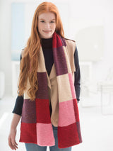 Loom Knit Colorblock Scarf - Version 1 image 2 thumbnail