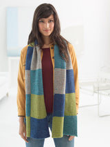 Loom Knit Colorblock Scarf - Version 2 image 2 thumbnail