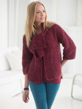 Seed Stitch Cardi With Scarf image 2 thumbnail