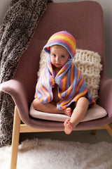 Rainbow Hooded Afghan image 2 thumbnail