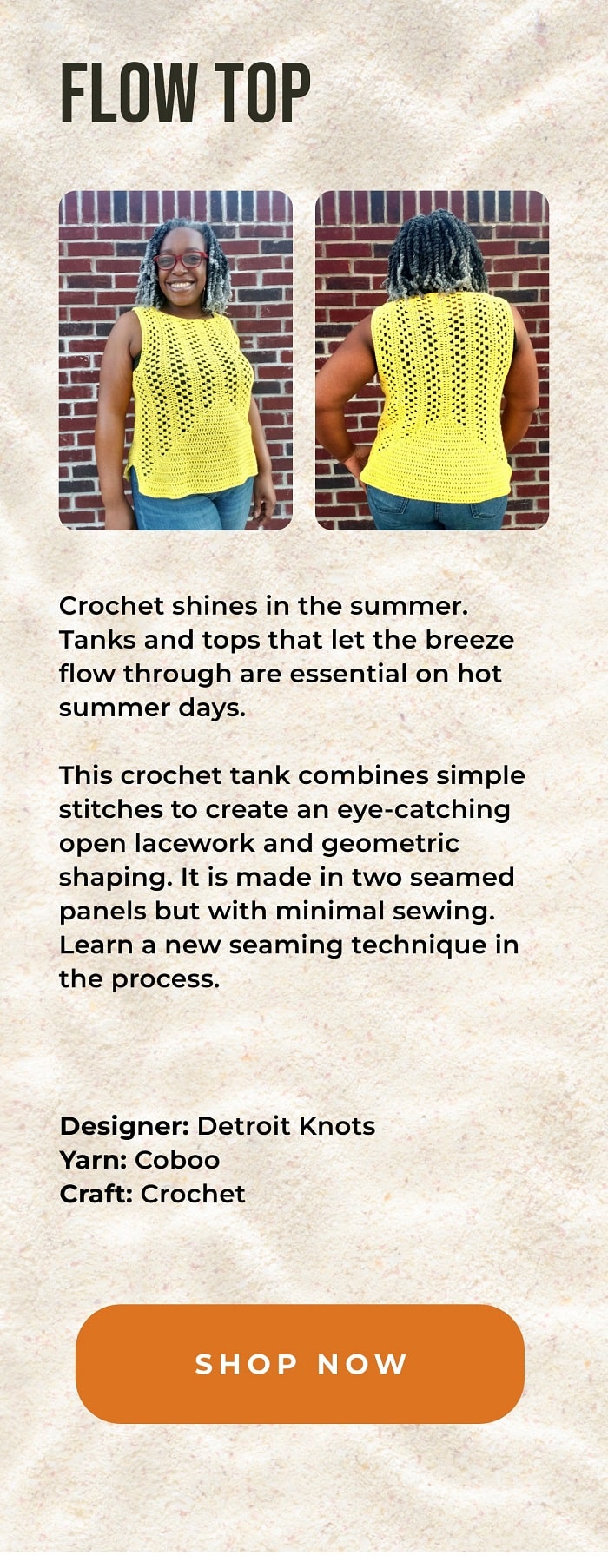Crochet Kit - Flow Tank