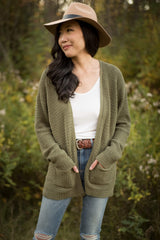Crochet Kit - Olivewood Cardigan image 1 thumbnail