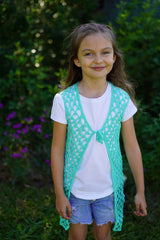 Crochet Kit - Diamond's In The Sky Cardigan - Child image 2 thumbnail