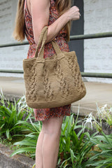 Crochet Kit - Cabled Tote Bag image 1 thumbnail