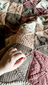 Knit Kit - Center Square Throw image 1 thumbnail