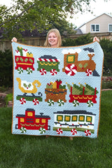 Crochet Kit - Christmas Train Throw image 1 thumbnail