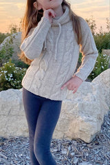 Knit Kit - The Kids Cable Pullover image 1 thumbnail