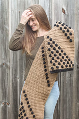 Crochet Kit - Cora 2 Color Scarf image 2 thumbnail