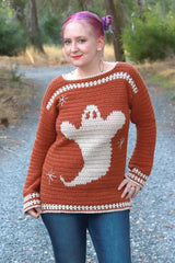 Crochet Kit - Gertrude Ghost Pullover image 1 thumbnail