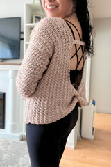 Crochet Kit - Ellie Pullover image 1 thumbnail