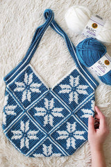 Crochet Kit - Susie Snowflake Bag image 1 thumbnail