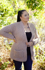 Crochet Kit - Faux Knit Cardigan image 2 thumbnail