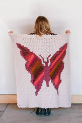 Crochet Kit - C2C Butterfly Blanket image 1 thumbnail