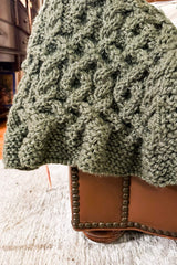 Knit Kit - The Evergreen Cable Blanket image 1 thumbnail