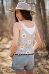 Crochet Kit - Breezy Days Daisy Tank Top image 2 thumbnail