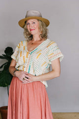 Crochet Kit - Tidepool Rectangle Tee image 1 thumbnail