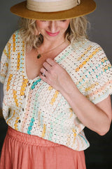 Crochet Kit - Tidepool Rectangle Tee image 2 thumbnail