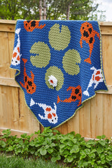 Crochet Kit - Tranquil Koi Pond Throw image 1 thumbnail