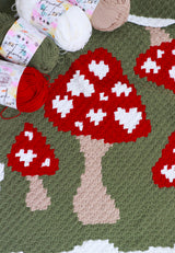 Crochet Kit - Mushroom Love Blanket image 2 thumbnail