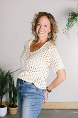Crochet Kit - Monterey Collared Tee image 1 thumbnail