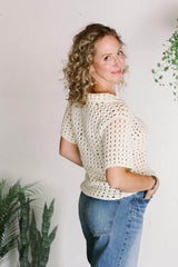 Crochet Kit - Monterey Collared Tee image 2 thumbnail