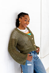 Crochet Kit - Issa Mesh Cardigan image 1 thumbnail
