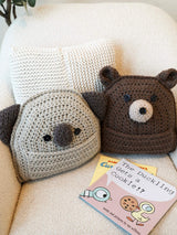Crochet Kit - Bear + Koala Pocket Pillows image 1 thumbnail