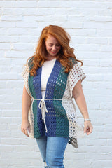 Crochet Kit - Riptide Ruana image 1 thumbnail