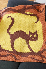 Crochet Kit - Cat Moon Rising Blanket image 1 thumbnail