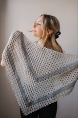 Crochet Kit - Birchmount Triangle Wrap image 1 thumbnail