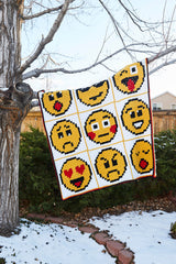Crochet Kit - Emoji Emotions Afghan image 1 thumbnail