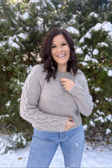 Crochet Kit - Classic Cable Crew image 1 thumbnail