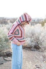 Crochet Kit - Ember Hexagon Hoodie image 1 thumbnail