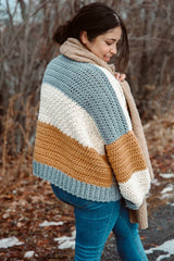 Crochet Kit - Fireside Crochet Cardigan image 1 thumbnail