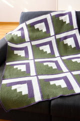 Crochet Kit - Mountain Log Cabin Blanket image 1 thumbnail