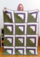 Crochet Kit - Mountain Log Cabin Blanket image 2 thumbnail