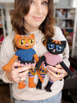Crochet Kit - Fiona & Philomena Kitties image 1 thumbnail