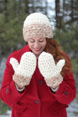 Crochet Kit - Anastasia Hat & Mittens image 1 thumbnail