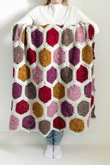 Crochet Kit - Tulip Hexagon Throw image 1 thumbnail