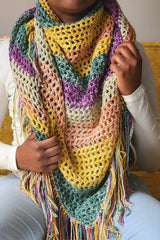 Crochet Kit - Muriel Mesh Shawl image 1 thumbnail