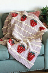 Crochet Kit - Strawberries and Cream Blanket image 1 thumbnail