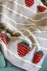 Crochet Kit - Strawberries and Cream Blanket image 2 thumbnail