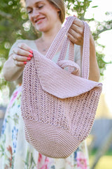 Crochet Kit - Acorn Basket Backpack image 1 thumbnail